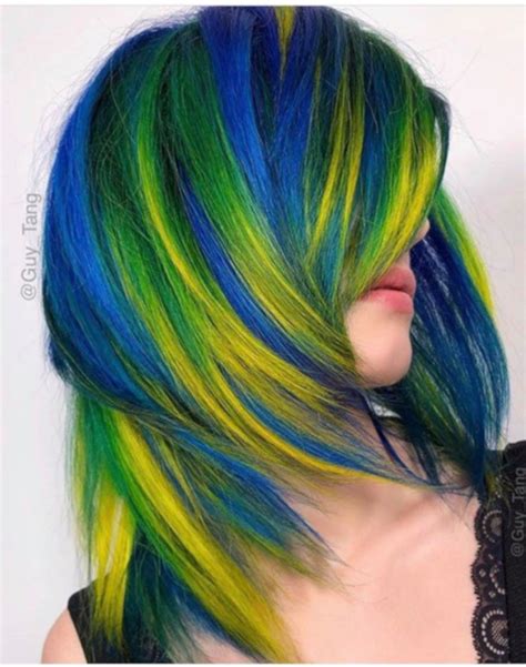 These Bright Hair Color Combos Are To Dye For Bold Hair Color Green