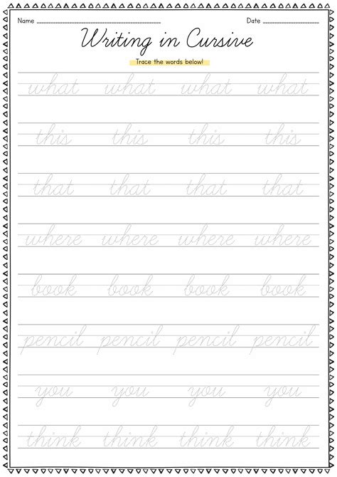 Worksheets To Practice Handwriting For Adults Penmanship Worksheets
