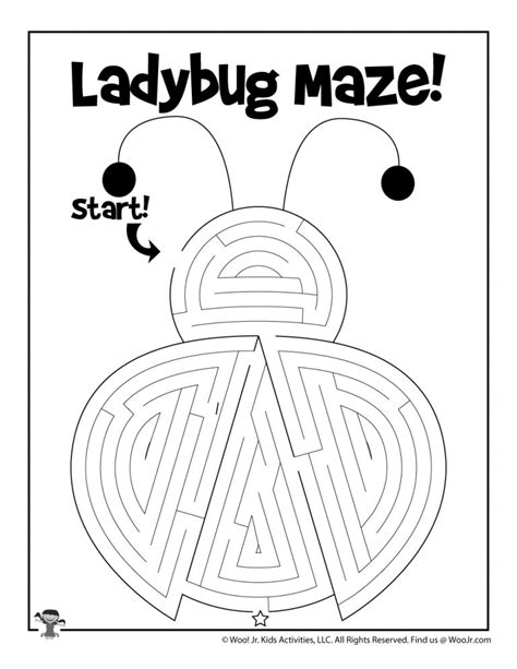 Printable Spring Maze Puzzles Woo Jr Kids Activities Childrens