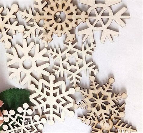 Unfinished Wood Snowflakes All Wood Cutouts Wood Crafts Craft