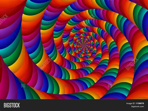 Neon Colored Spiral Image And Photo Free Trial Bigstock