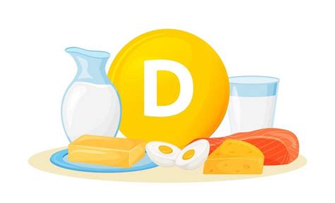 Vitamin D Foods Flat Color Food Source Wholesome Vector Art Art Images Branding Design