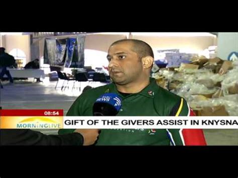 Vouchers were given to 600 families in rafah and khan younis and they could choose whatever food items they required in a very dignified manner. Gift of the givers assist in Knysna fires - YouTube