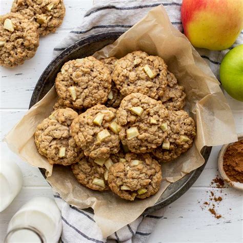 Add dry ingredients to egg mixture and mix thoroughly. Sugar Free Apple Oatmeal Cookie Recipe : Healthy Apple Oatmeal Cookies Gf Vegan Caroline S ...