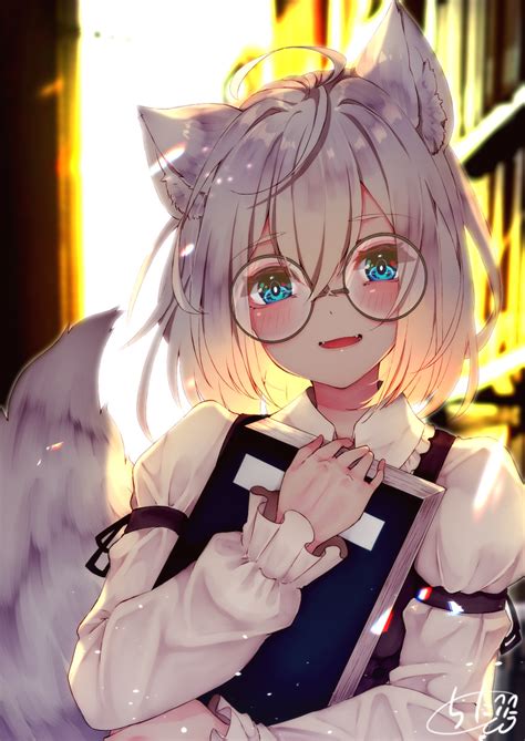 Safebooru 1girl D Ahoge Animal Ear Fluff Animal Ears Backlighting