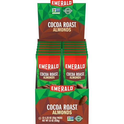 Emerald Nuts Cocoa Roast Almonds 12 Count Box