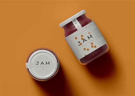 free psd jam jar mockups