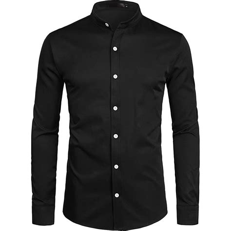 6mo Finance Zeroyaa Mens Hipster Solid Slim Fit Long Sleeve