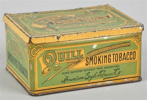 Lot Detail Quill Smoking Tobacco Square Corner Tin