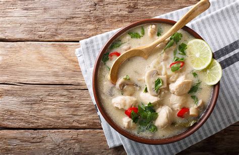 Add the liquids and seasonings: Tom Kha Soup