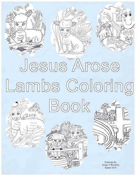 Childrens Gems In My Treasure Box Jesus Arose Lambs Coloring Book