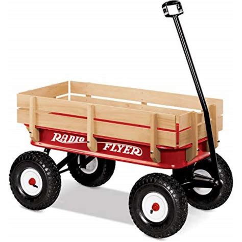Radio Flyer Full Size All Terrain Classic Steel And Wood Pull Along