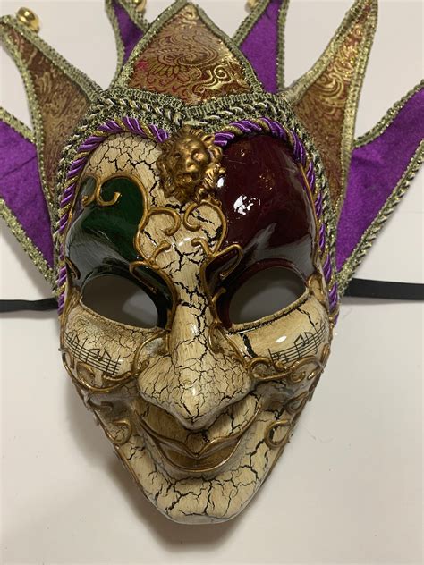 mardi gras masquerade mask classic venetian masquerade jester mask with silk brocade lace and