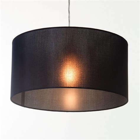 It's time to break up — let's upgrade a ceiling light with a drum shade! Large Ribbon Drum Easy to Fit Ceiling Shade - Black ...