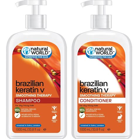 Brazilian Keratin Shampoo And Conditioner Twin 2 X 1000ml Justmylook