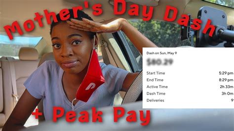 Doordashing On Mothers Day Peakpay How Much Did I Make Doordash Vlog Youtube