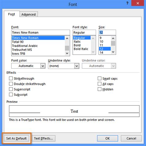 Word Tips Changing Your Default Settings In Word