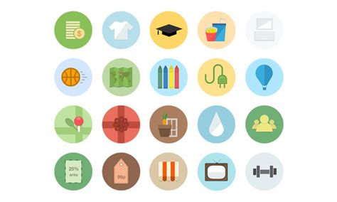 50 Flat Icons Set Best For Web And App Ui Design Icons