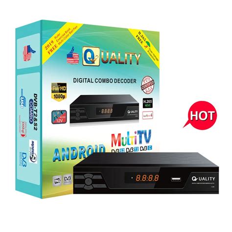 Quality H 265 High Definition 1080p Dvb T2 C S2 Combo Decoder Satellite Tv Receiver Set Top