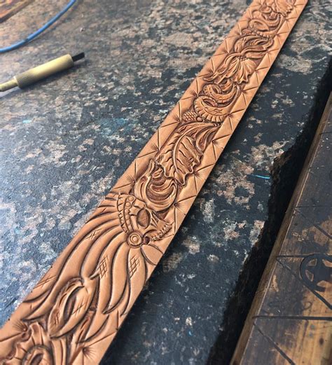 Leather tooling patterns leather carving leather working leather bracelet leather belts men custom leather want one of these belt patterns? #custombelt #belt #leatherbelt #handmade #leather #custom ...