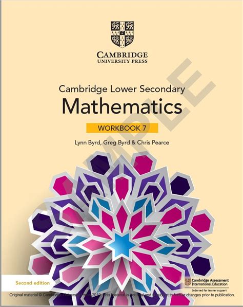 Cambridge Lower Secondary Mathematics 7 Learner Book And Work Book