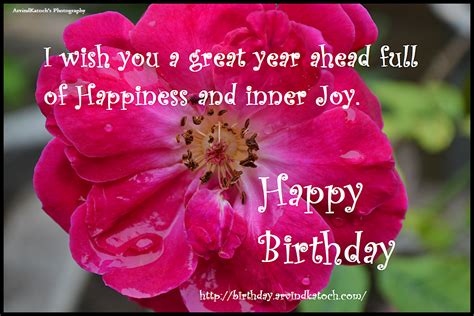 I Wish You A Great Year Ahead Happy Birthday Card Hd With Real