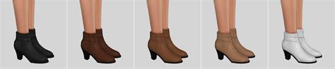 Sims 4 Ccs The Best Ankle Boots By Veranka