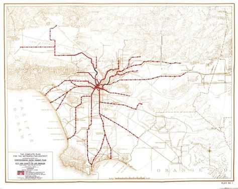 Transit Maps Historical Map Comprehensive Rapid Transit Plan For The