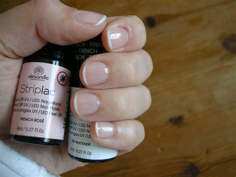 Striplac French Rosé + Tip Whitener #striplac | Striplac, Nagel