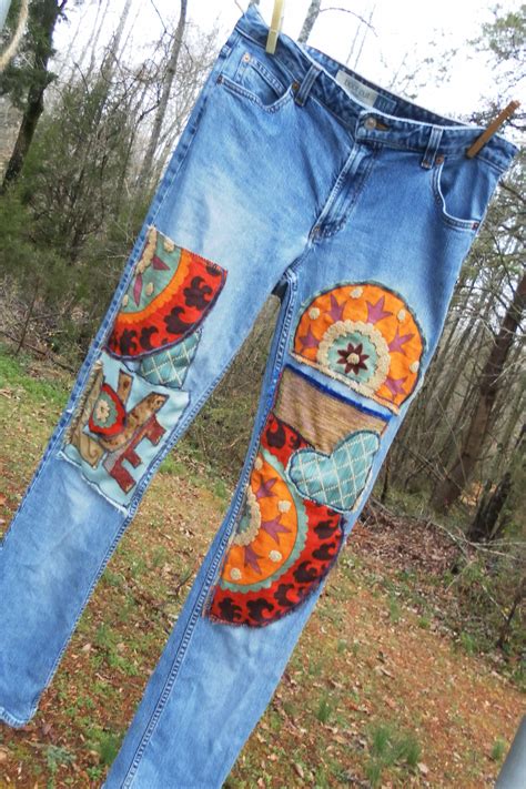 Patchwork Jeans Upcycled Denim Diy Clothing