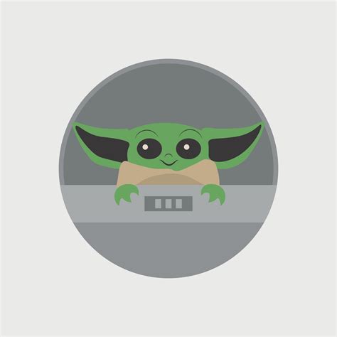Grogu Baby Yoda Mandalorian Star Wars Design 17709667 Vector Art At