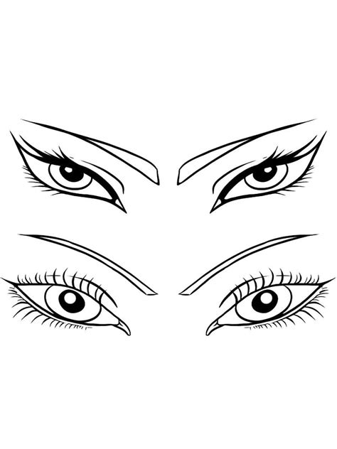 Eye Coloring Pages With Lyrics