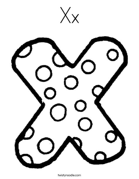 Letter x alphabet printable activities. Xx Coloring Page - Twisty Noodle