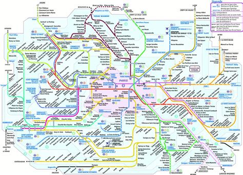 Map Of The Trains Of Paris And Suburban Has To Know The Su Flickr