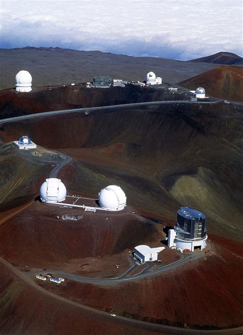 Aerial View Of Observatories At Mauna Kea Hawaii Photograph By John