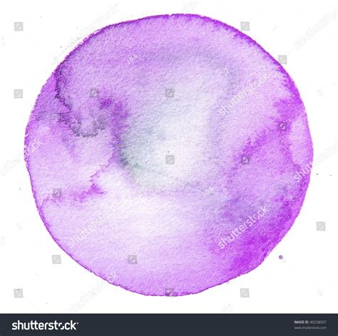 Purple Watercolor Circle Background Stock Photo 40258507 Shutterstock