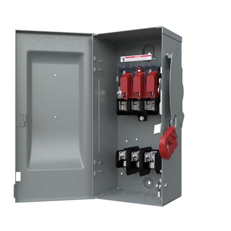 siemens 30 amp 3 pole fusible heavy duty safety switch disconnect in the electrical disconnects