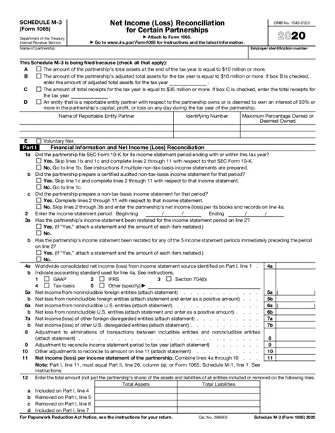 1065 Schedule M 3 Instructions Fill Out And Edit Online Pdf Template