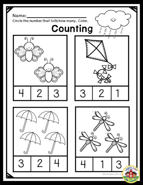 Spring Math Worksheets For Preschool Spring Math Preschool Preschool