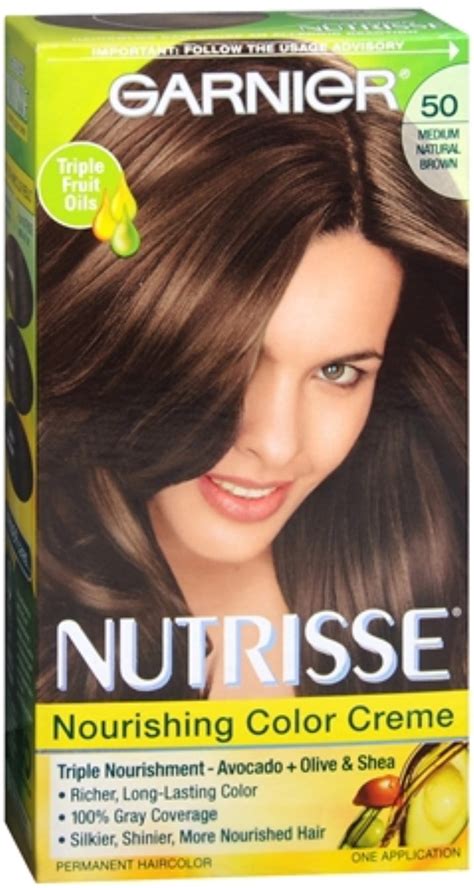 4 Pack Garnier Nutrisse Nourishing Hair Color Creme 50 Medium