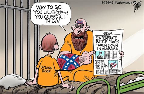 Bruce Plante Cartoon Racist Shootings Unintended Result Cartoons