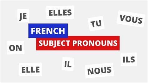 French Subject Pronouns French Online Language Courses The Perfect
