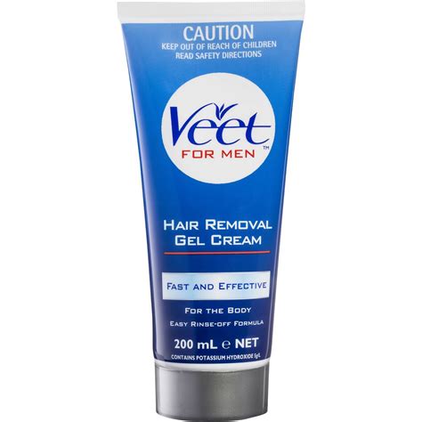 Depilatory cream dissolves hair at the surface of the skin. Veet Hair Removal Cream For Men | Woolworths