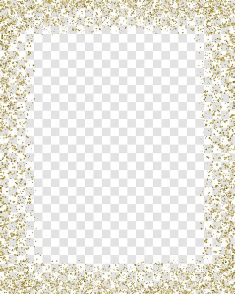 Gold Glitter Mime Mime Color Border Transparent Png