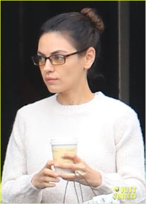 Mila Kunis Wears Glasses During Errands And A Coffee Stop In Los Angeles