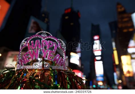 Happy New Year Crown Colorful Decoration Stock Photo 240319726