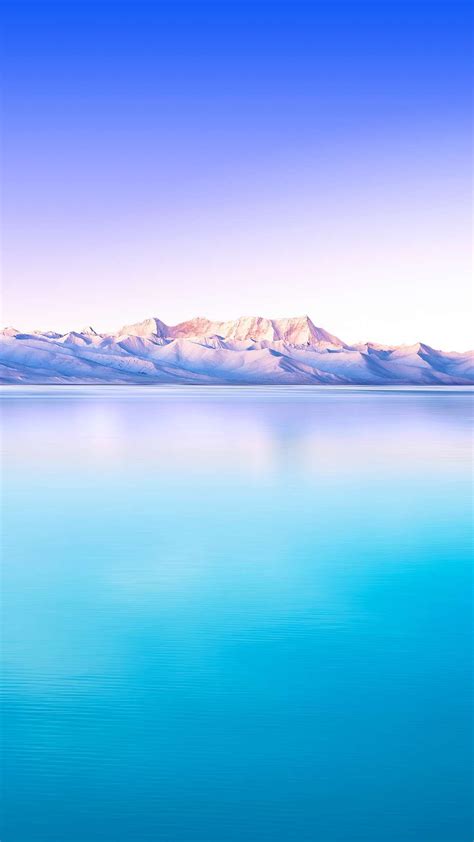 Blue Lake Snow Mountain Iphone Wallpaper Nature Wallpaper Beautiful