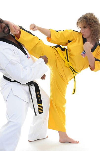 Royalty Free Barefoot Women Karate Kicking Pictures Images And Stock