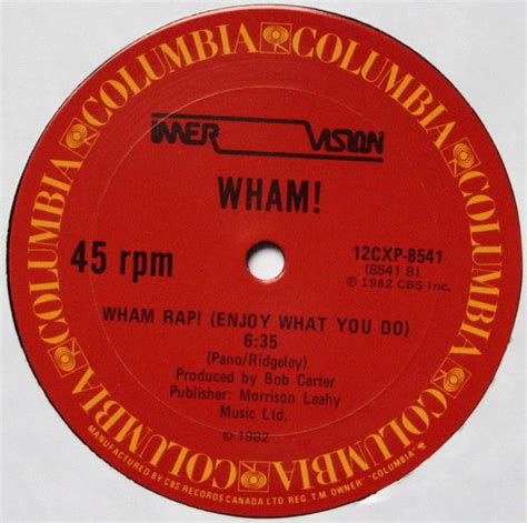 Wham Young Guns Go For It Wham Rap Enjoy What You Do Vinyl