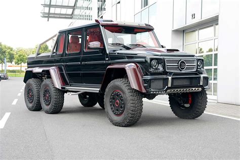 Brabus Mercedes Benz G63 Amg 6x6 Now Sports Red Carbon Fiber For